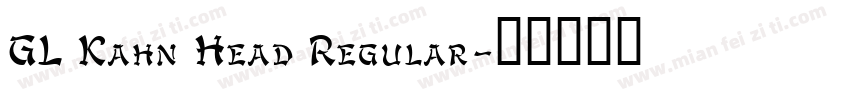 GL Kahn Head Regular字体转换